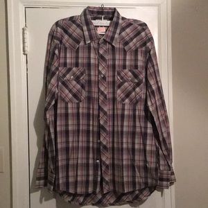 American Rag Plaid Button Down Shirt